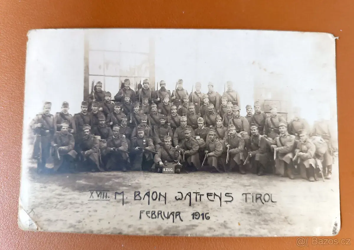 Vojáci retro fotografie 1. světová válka 1916