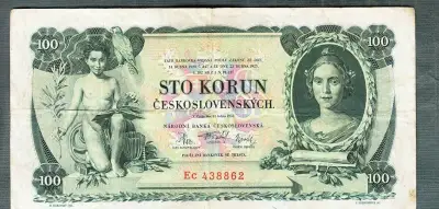 Staré bankovky - 100 kčs 1931