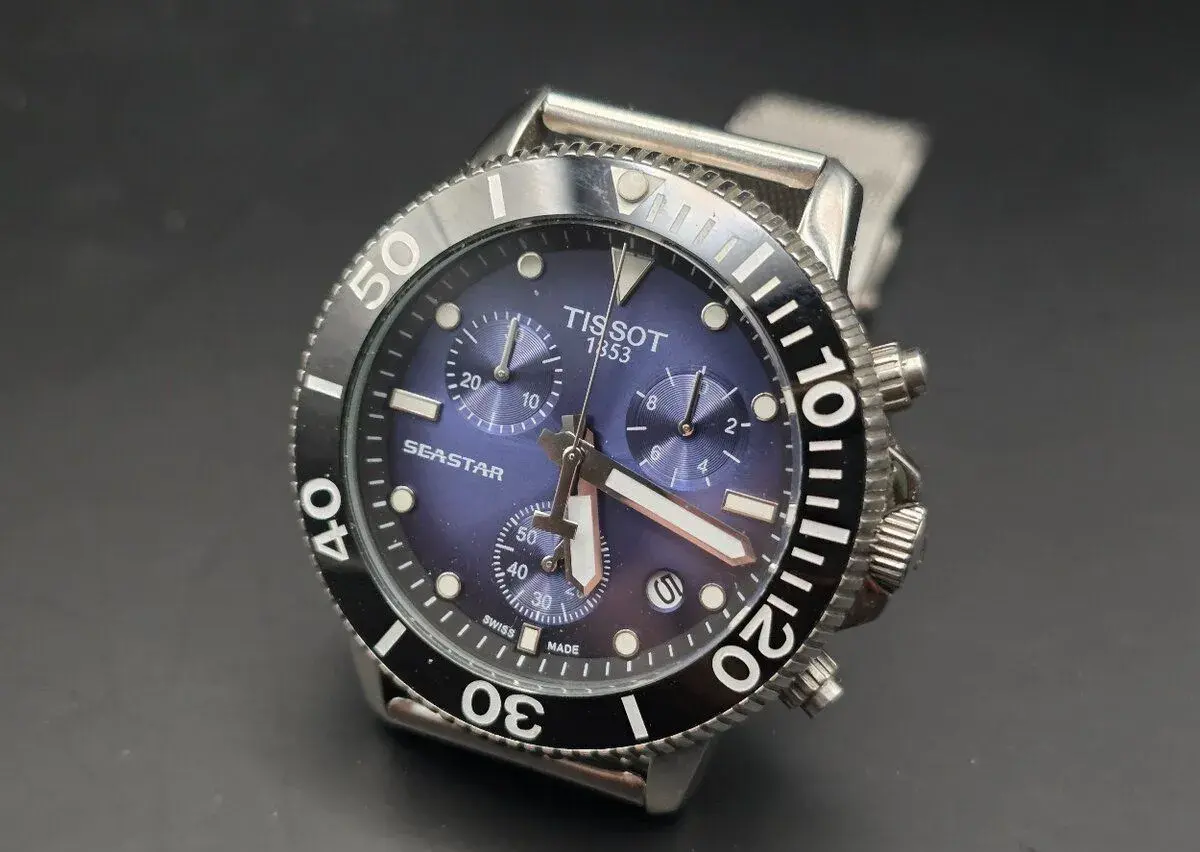 Tissot Seastar 1000 Chronograph – modré, safírové sklo