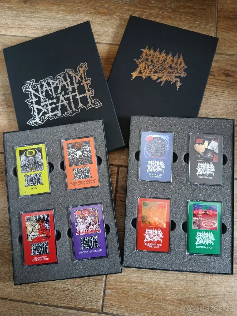 Kazety, mc Napalm Death a Morbid Angel