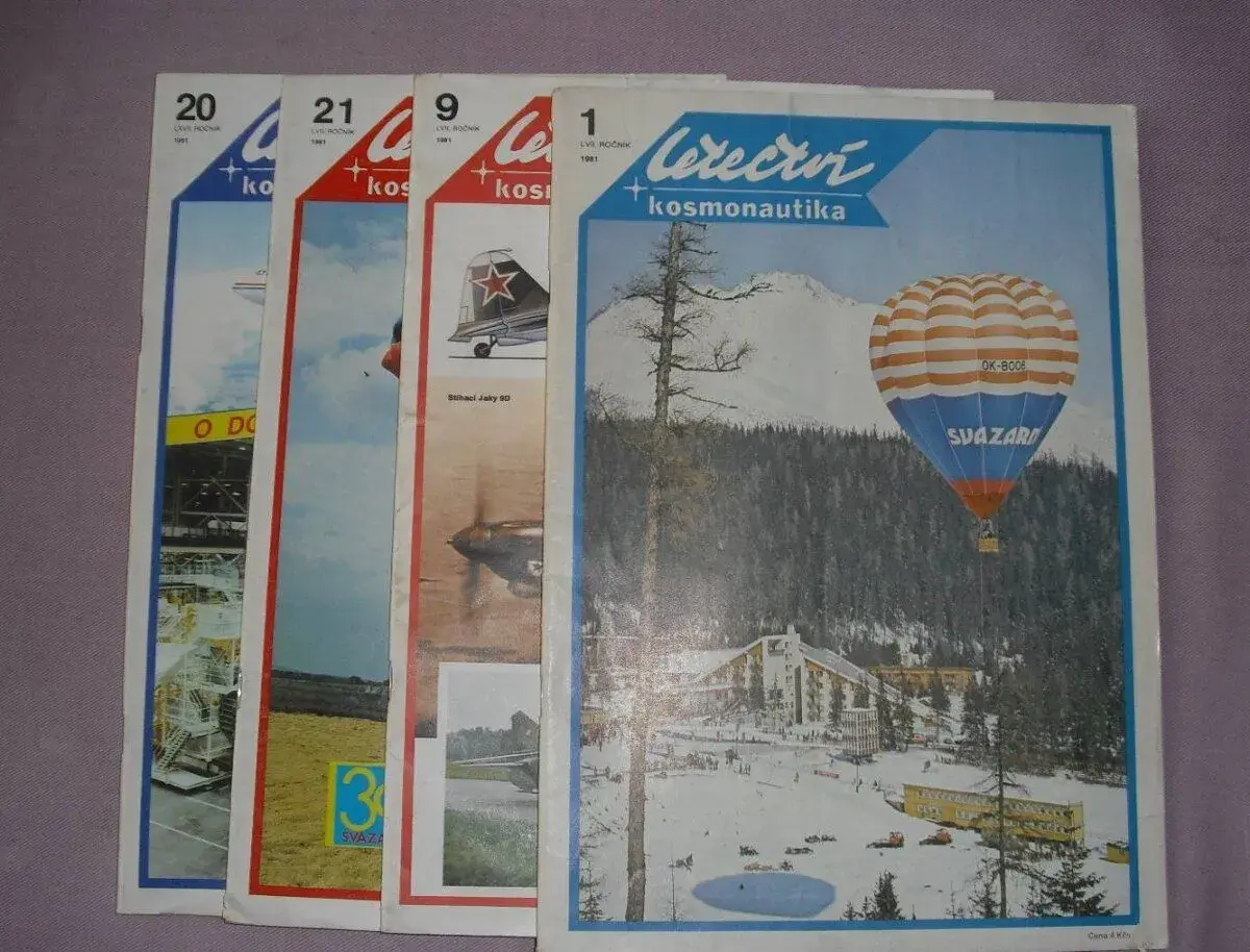 Časopis Letectví + Kosmonautika - 1981 a 1991