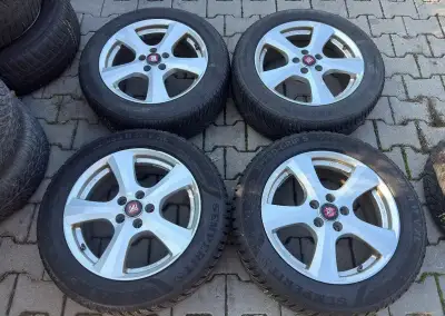 4x al kola 5x108 + pneu zimní 225/55 R17 101V