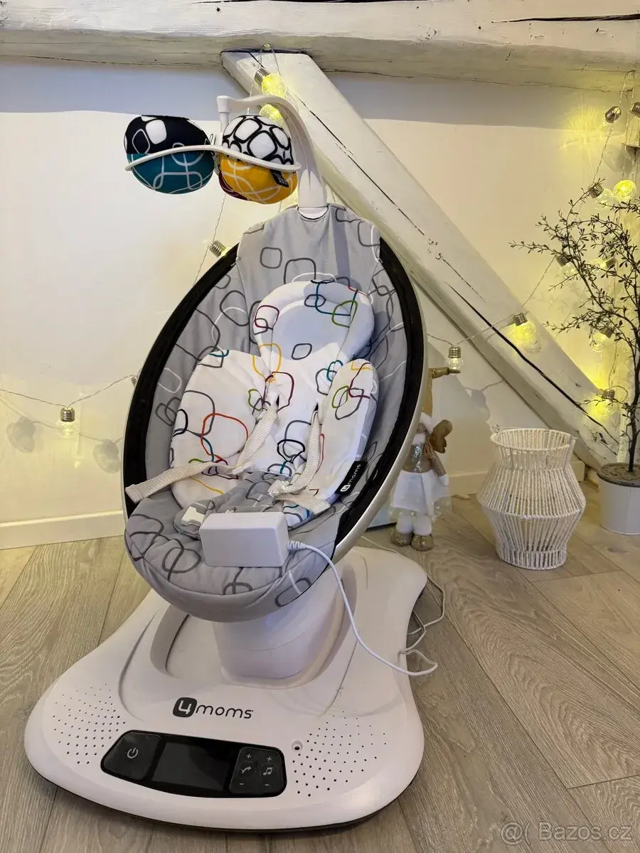 4MOMS RockaRoo – elektrické dětské houpátko / lelehátko