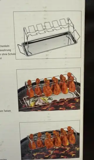 Držák na kuřecí stehýnka