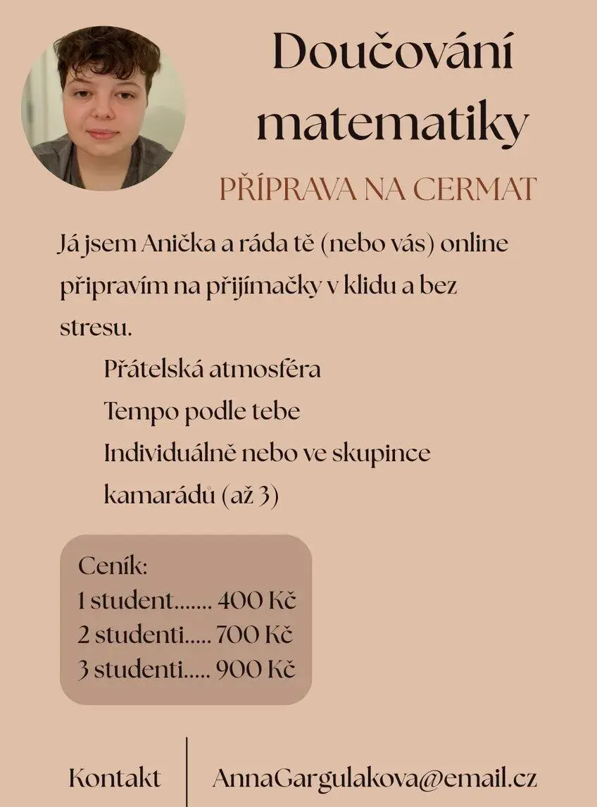 Dlouhodobé doučování matematiky na přijímačky na SŠ online