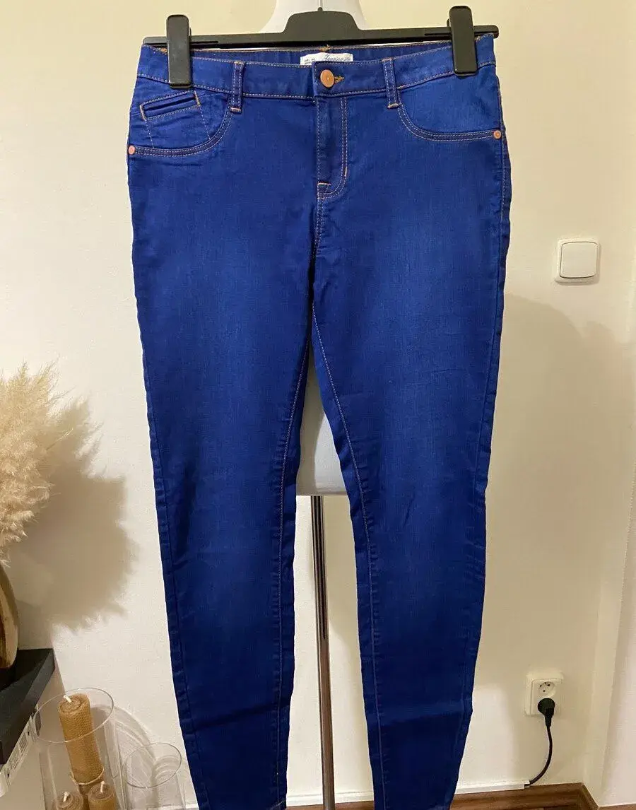 Tmavě modré skinny džíny Clockhouse vel. 40 nové