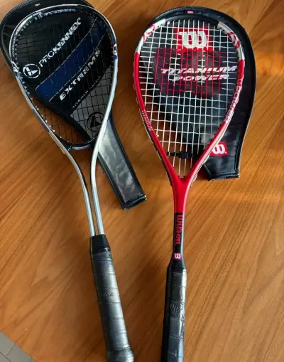 Set 2x squashová raketa s obaly (ProKennex+ Wilson)