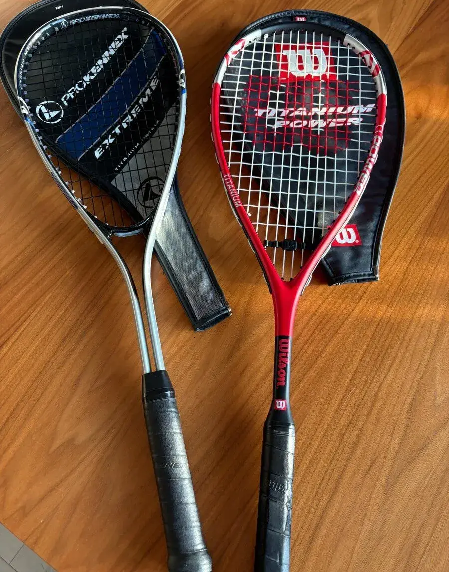 Set 2x squashová raketa s obaly (ProKennex+ Wilson)