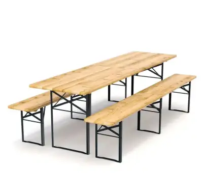 banketní stůl s banketními lavicemi