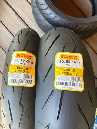 Pirelli Diablo Rosso IV 120/70-17 a 180/55-17 dot 2026