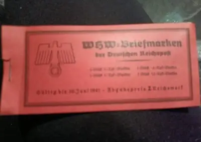 Kompletní známkový sešitek Třetí říše 1940