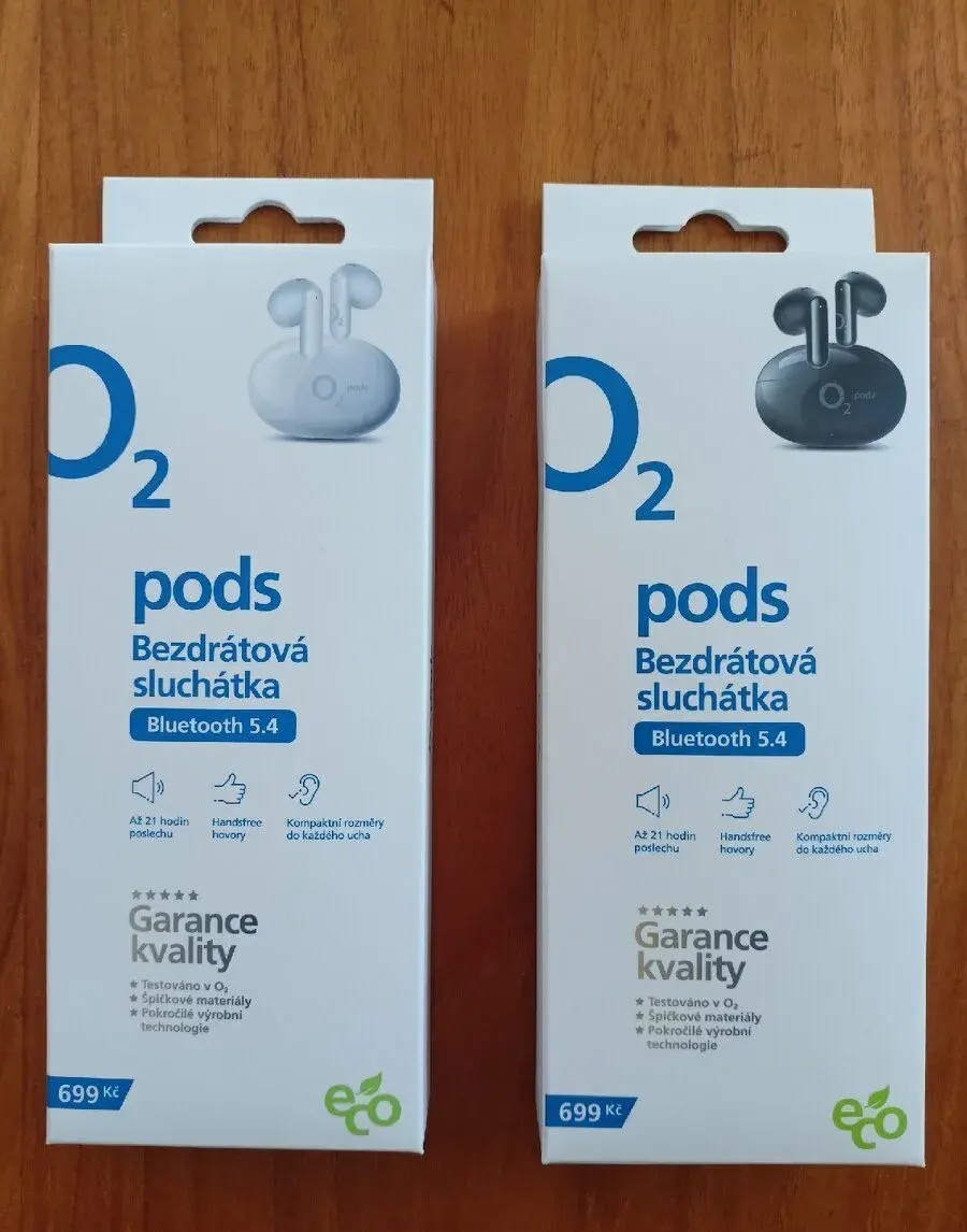 Nové,nerozbalene O2 pods