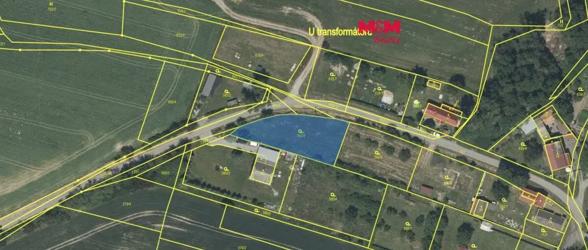 Prodej pozemku k bydlení, 1176 m², Přehýšov