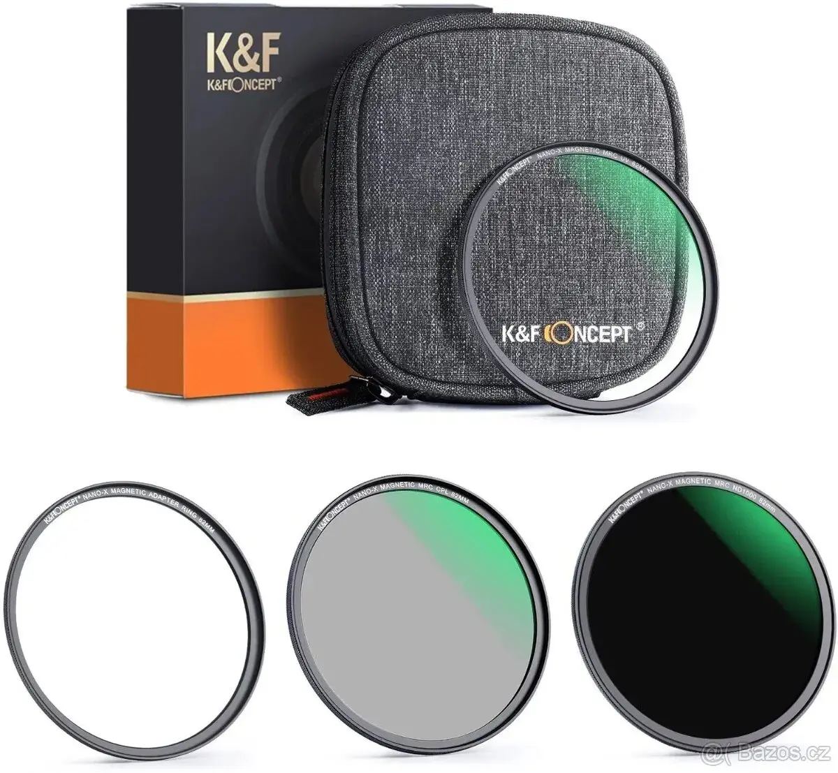 K&F Concept set magnetických filtrů 3 ks (MCUV, CPL, ND1000)