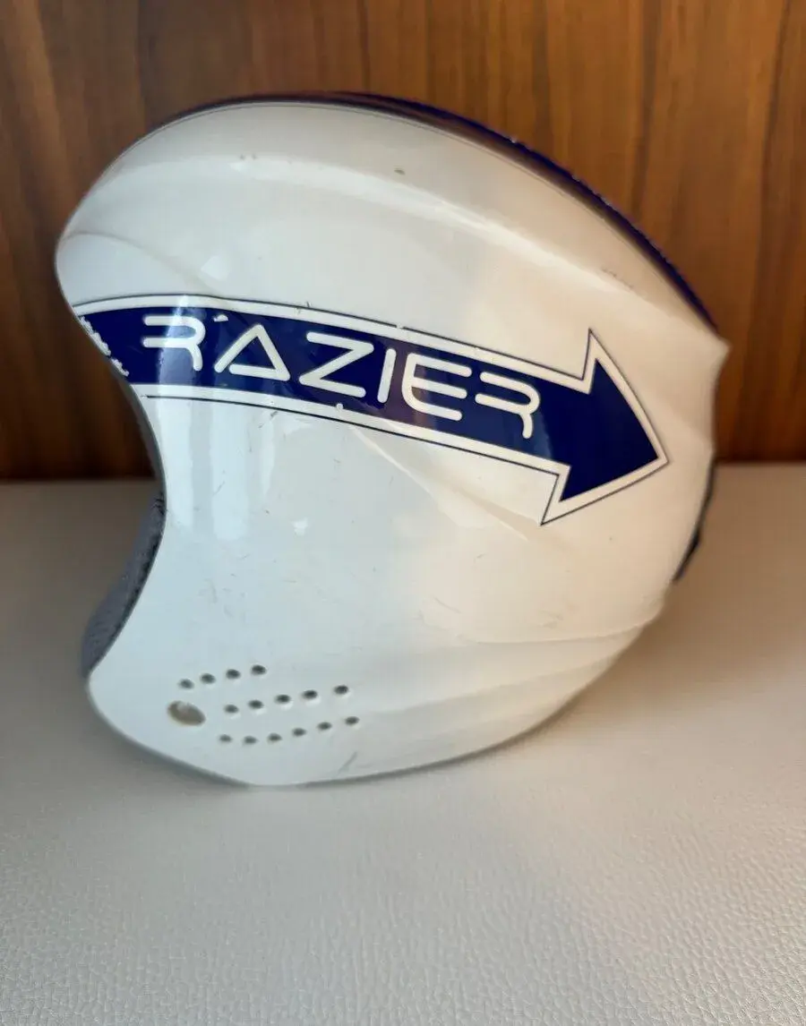 Lyžařská dětská helma RAZIER – bílá 50–52 cm