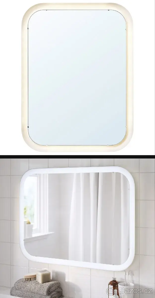 Podsvětlené koupelnové zrcadlo IKEA