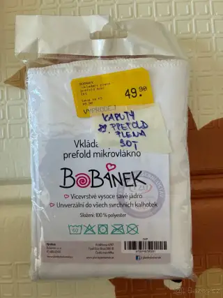 Prefold vkládací plena
