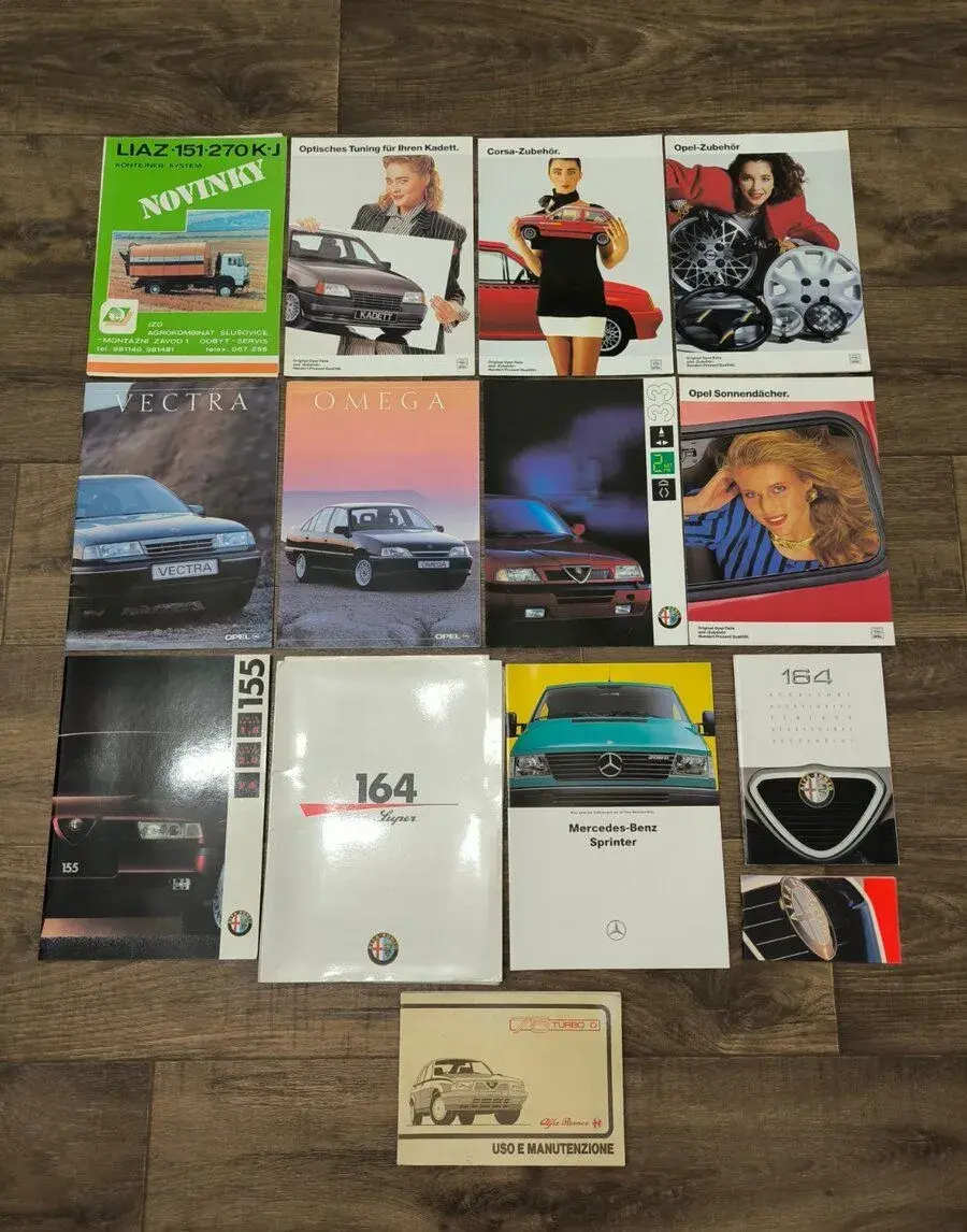 Prospekty, katalogy - Alfa Romeo, Opel, Liaz, Mercedes-Benz