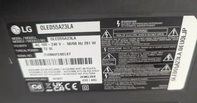 náhradní díly LG OLED55A23LA (Mainboard, Zdroj, T-CON)
