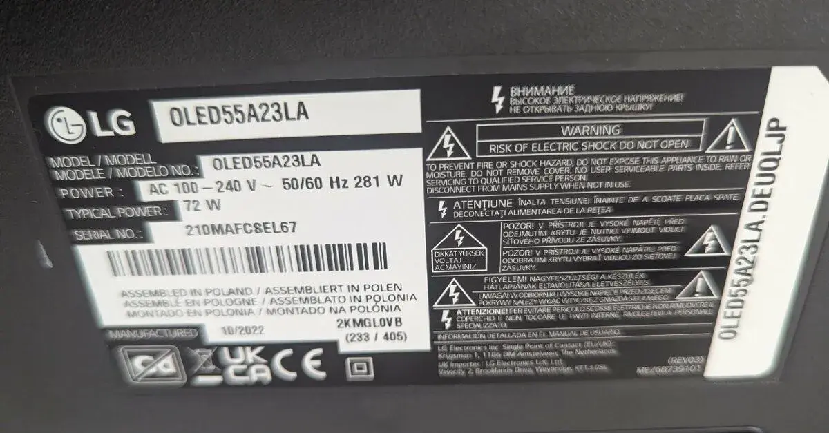 náhradní díly LG OLED55A23LA (Mainboard, Zdroj, T-CON)