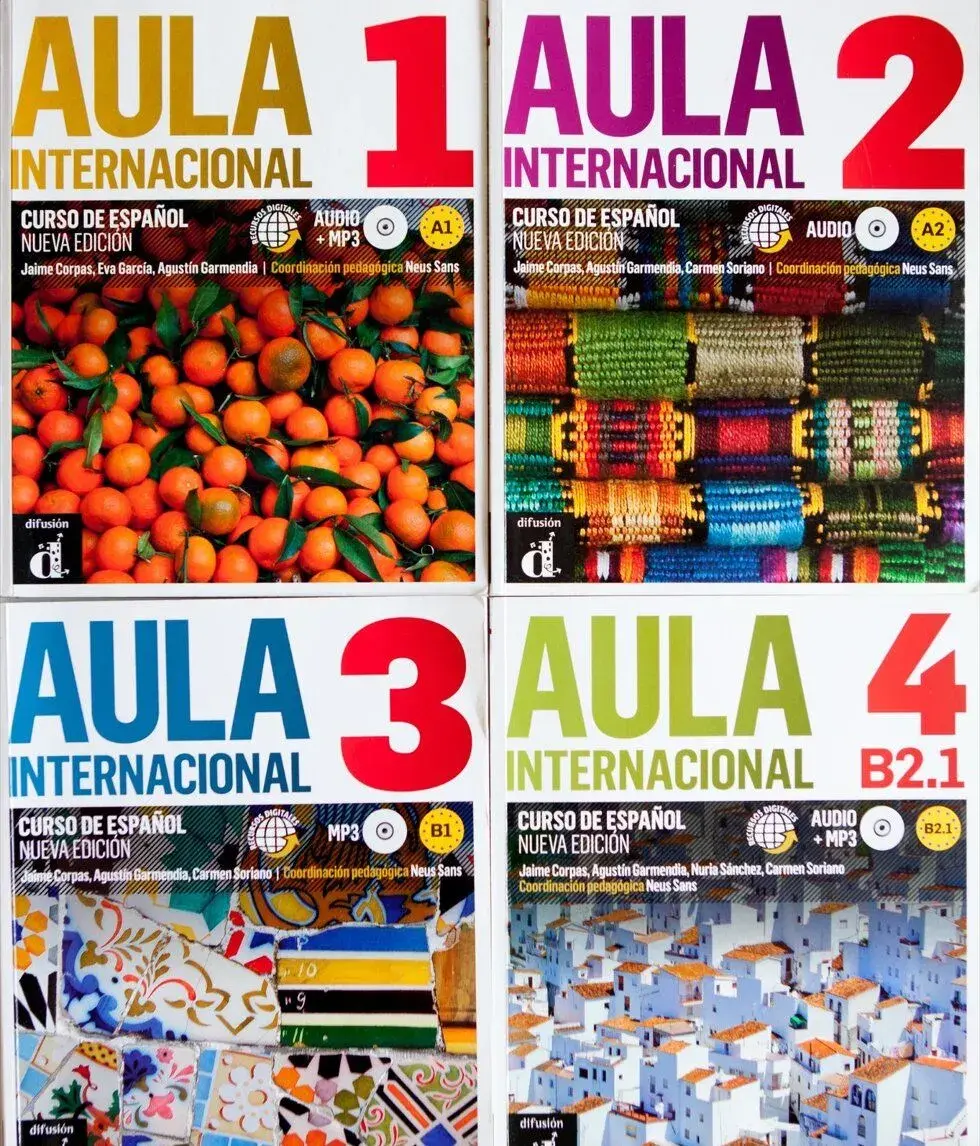 Učebnice španělštiny AULA Internacional 1-4 + CD