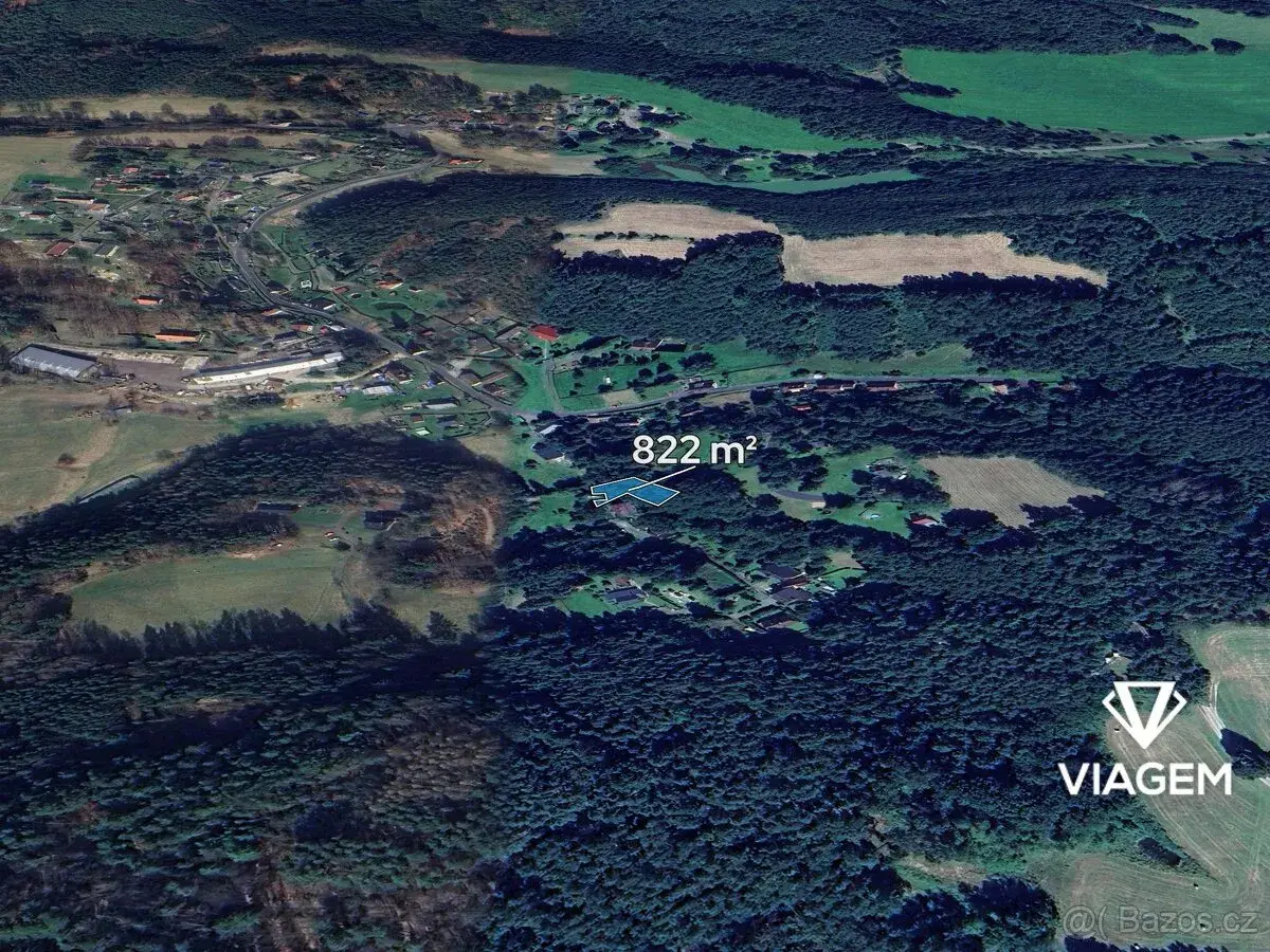 Nemovitost – pozemek 822 m²