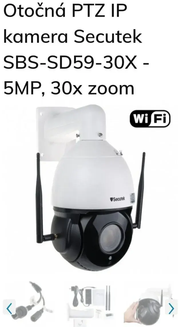 4G PTZ IP kamera secutek na místa bez el.proudu