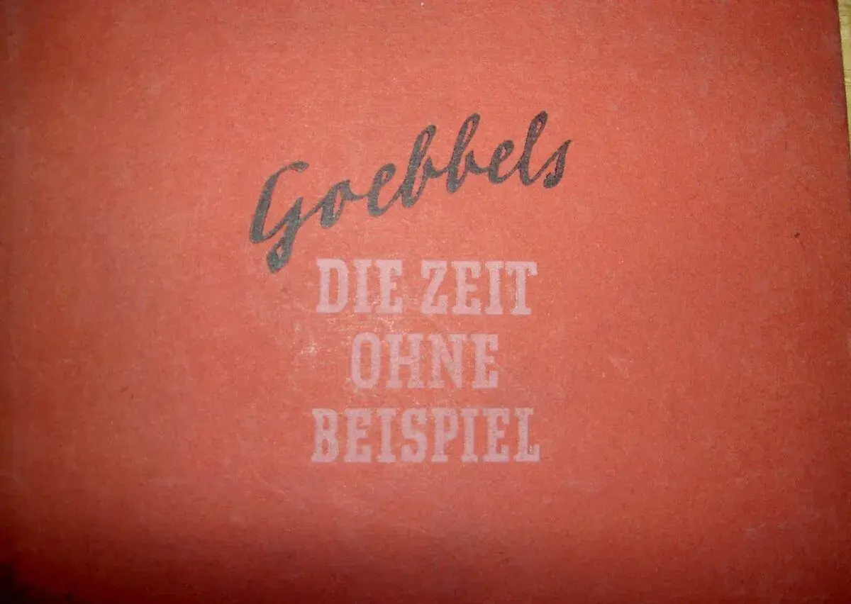 JOSEPH GOEBBELS O ČASE,JENŽ NEMĚL OBDOBY úvahy a eseje 1941