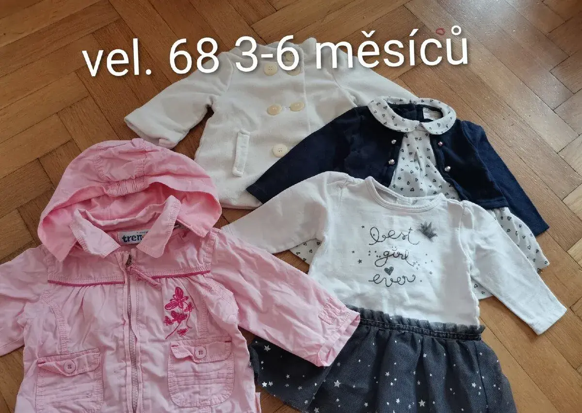 podzimní set holčička 68 vel. 3-6 měsíců