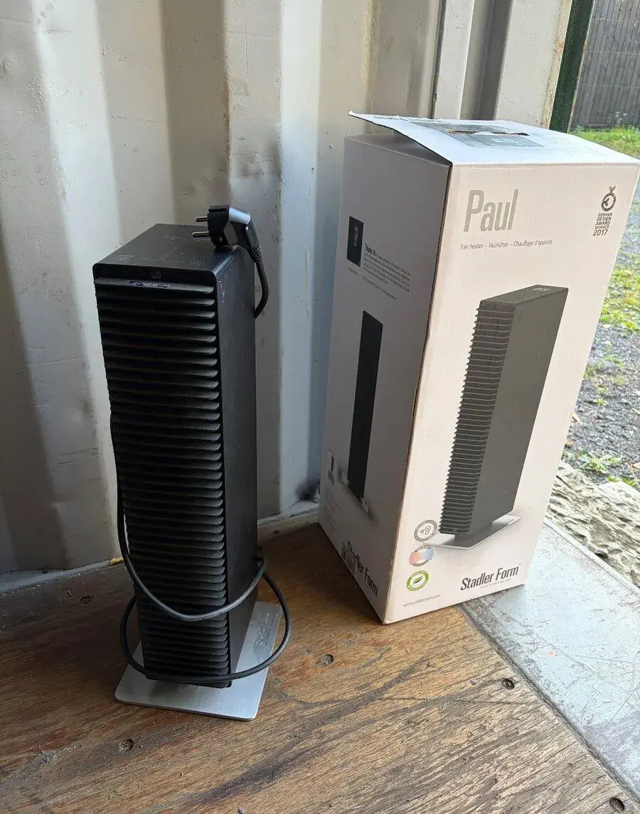 Ohřívač s ventilátorem Stadler Form Paul, 800 2000W - Černý