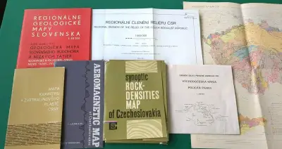 Mapy odborné, geologie, nerostné suroviny