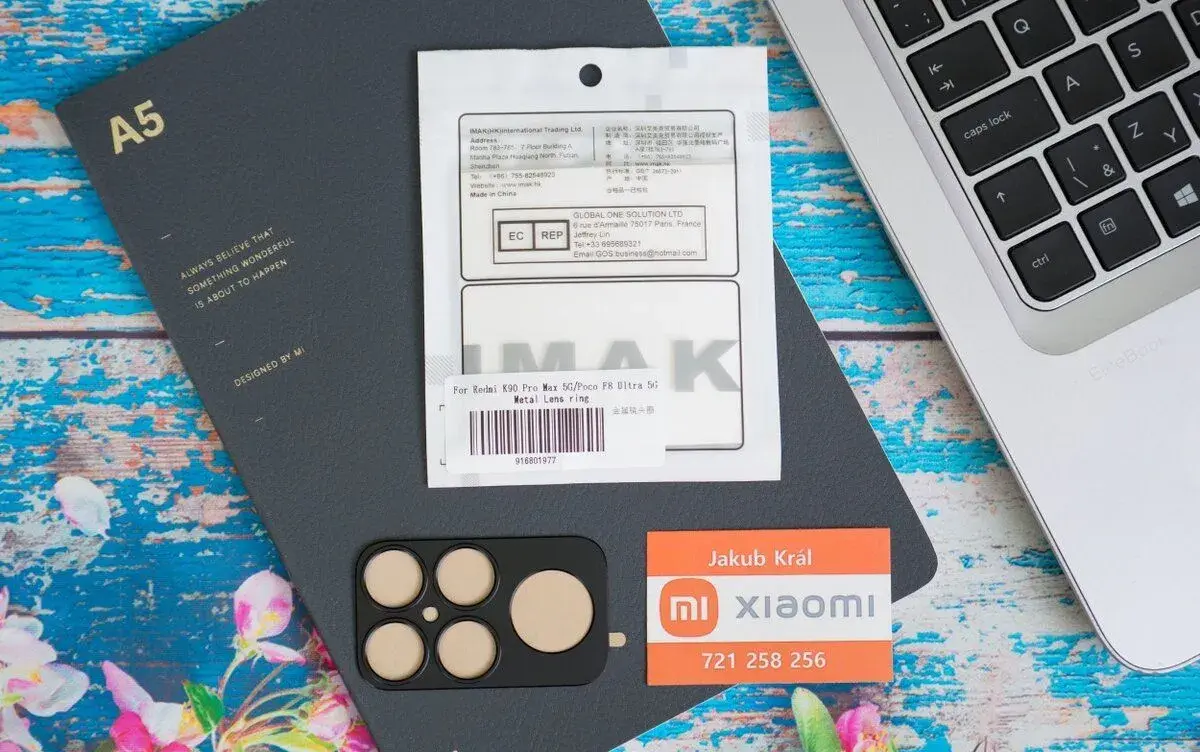 Kovová krytka na zadní fotoaparát Xiaomi, Redmi, Poco