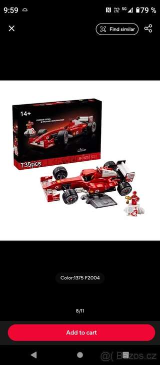 LEGO Icons 11375 Ferrari F2004 a Michael Schumacher