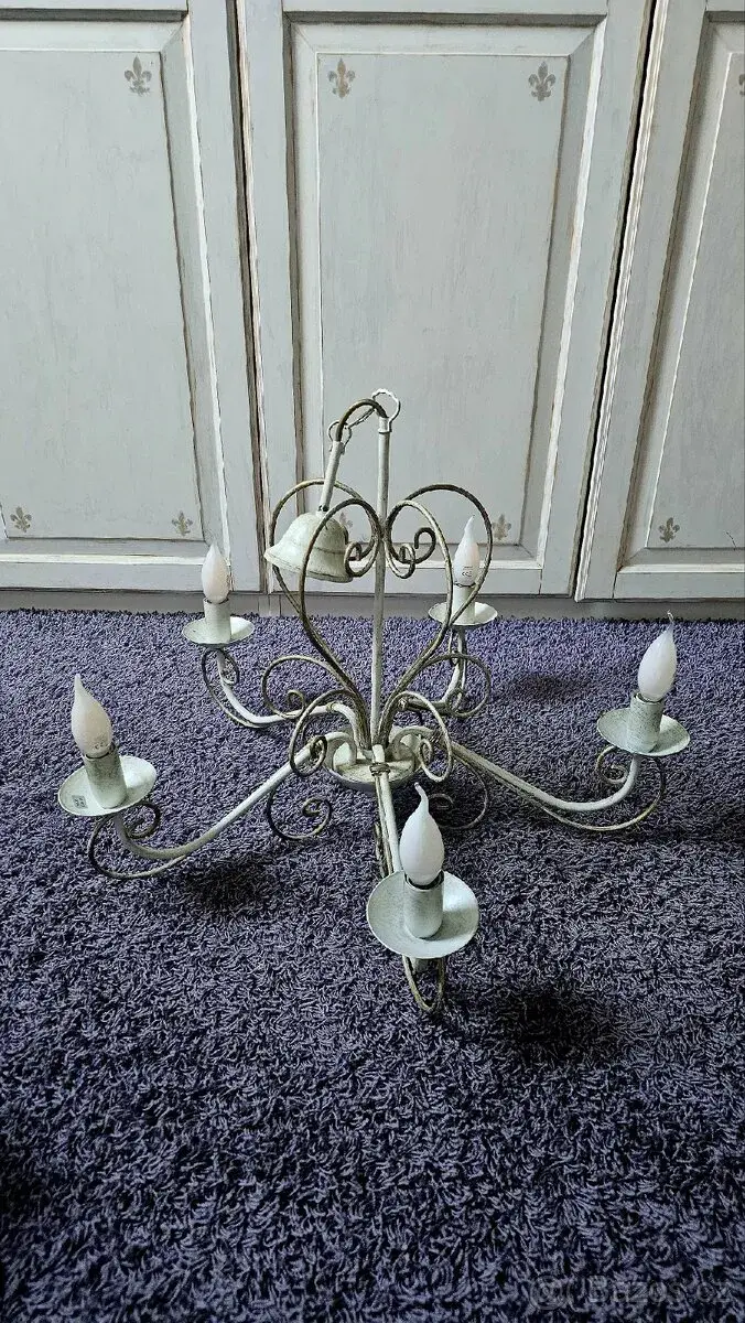 Set lustr a lampičky vintage