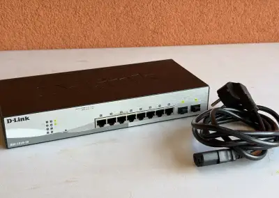 Smart switch D-Link DGS-1210 (10 portů, Gigabit) + zdroj