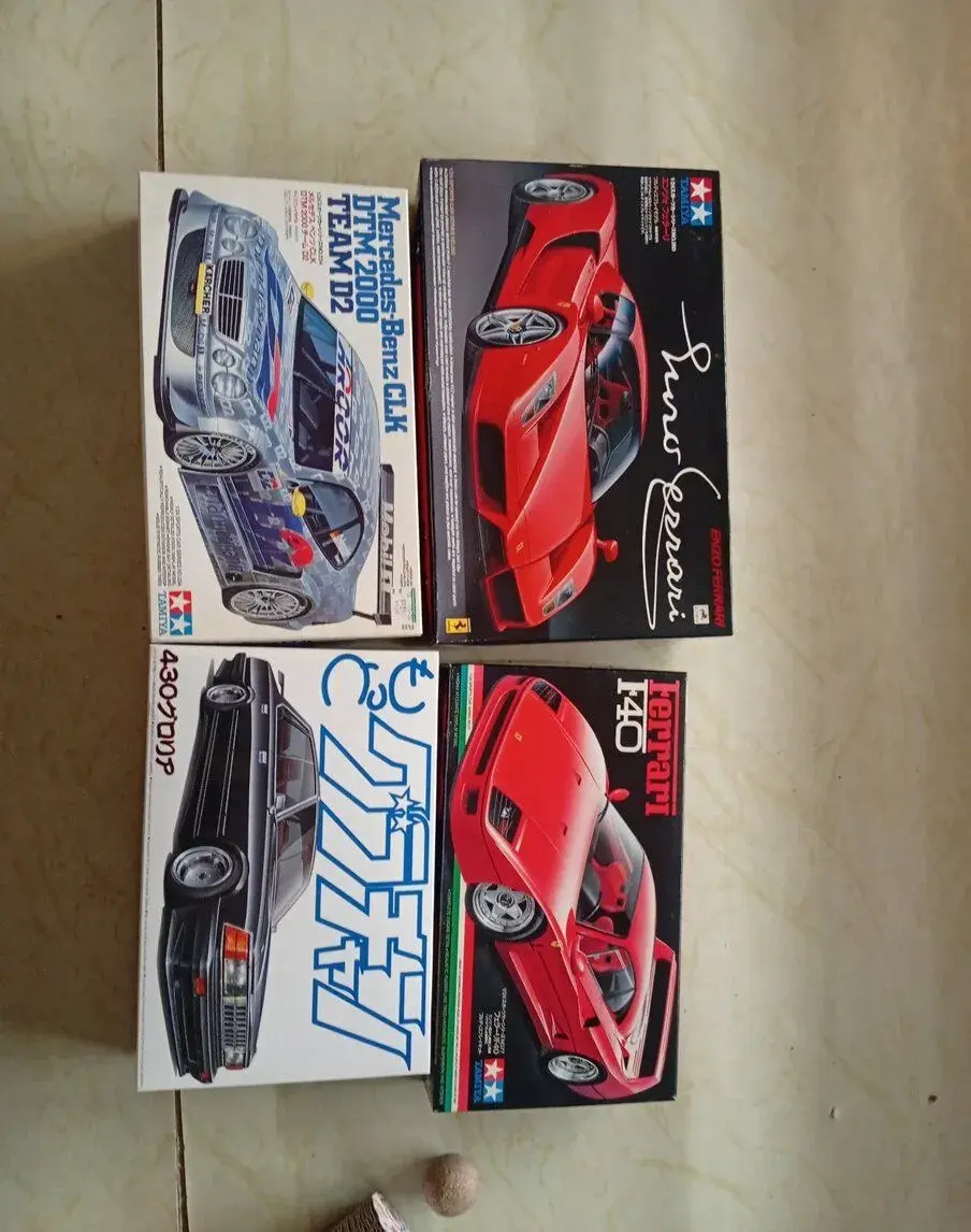 Tamiya 1/24 Ferrari, Mercedes