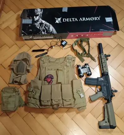 Airsoft Delta Armory M4 + kompletní výbava