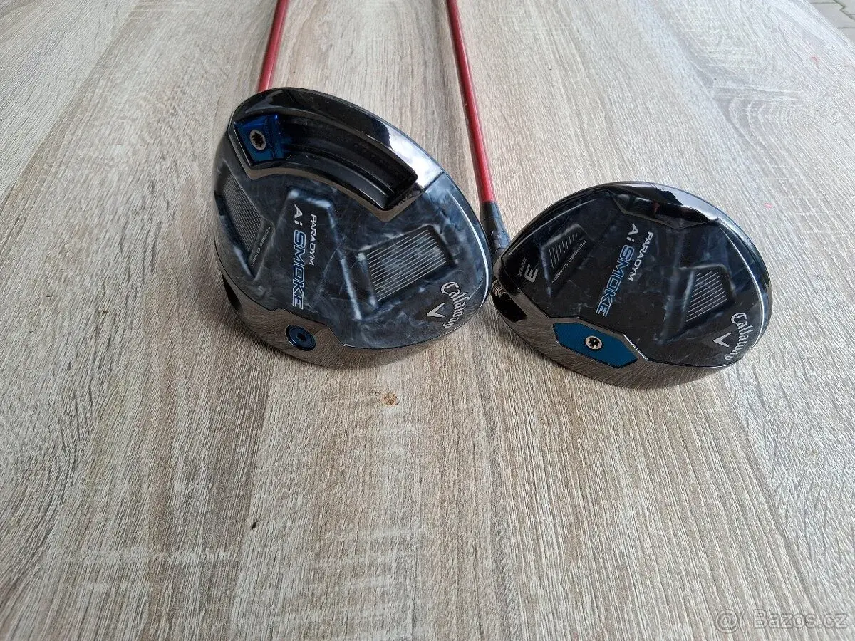 Driver + 3 wood Callaway Paradym Ai Smoke MAX + custom shaft