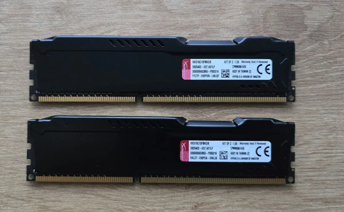RAM DDR3 Kingston HyperX Fury Black 8GB (2x4GB) 1600