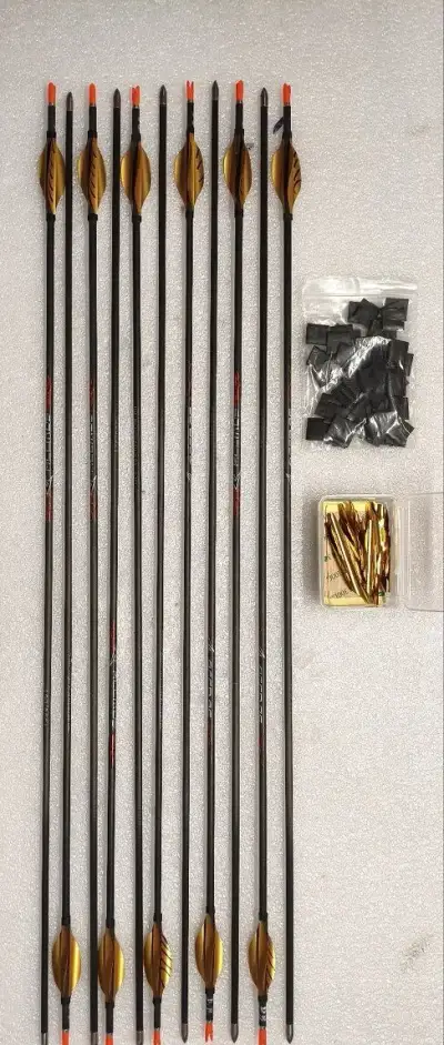 11ks Karbonové šípy ACCMOS spin 1300 67cm
