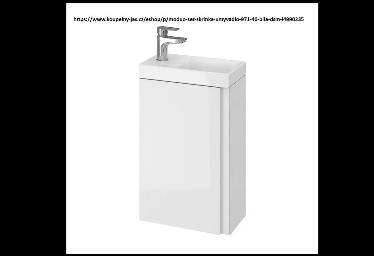 Skříňka Cersanit Moduo 40 s umyvadlem na WC bílá set
