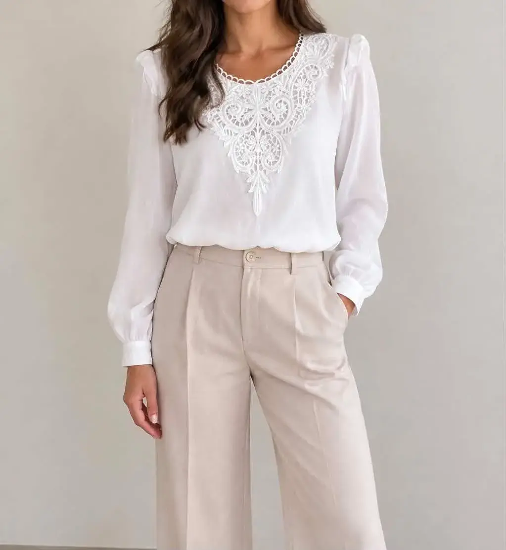 Damska bila bluza