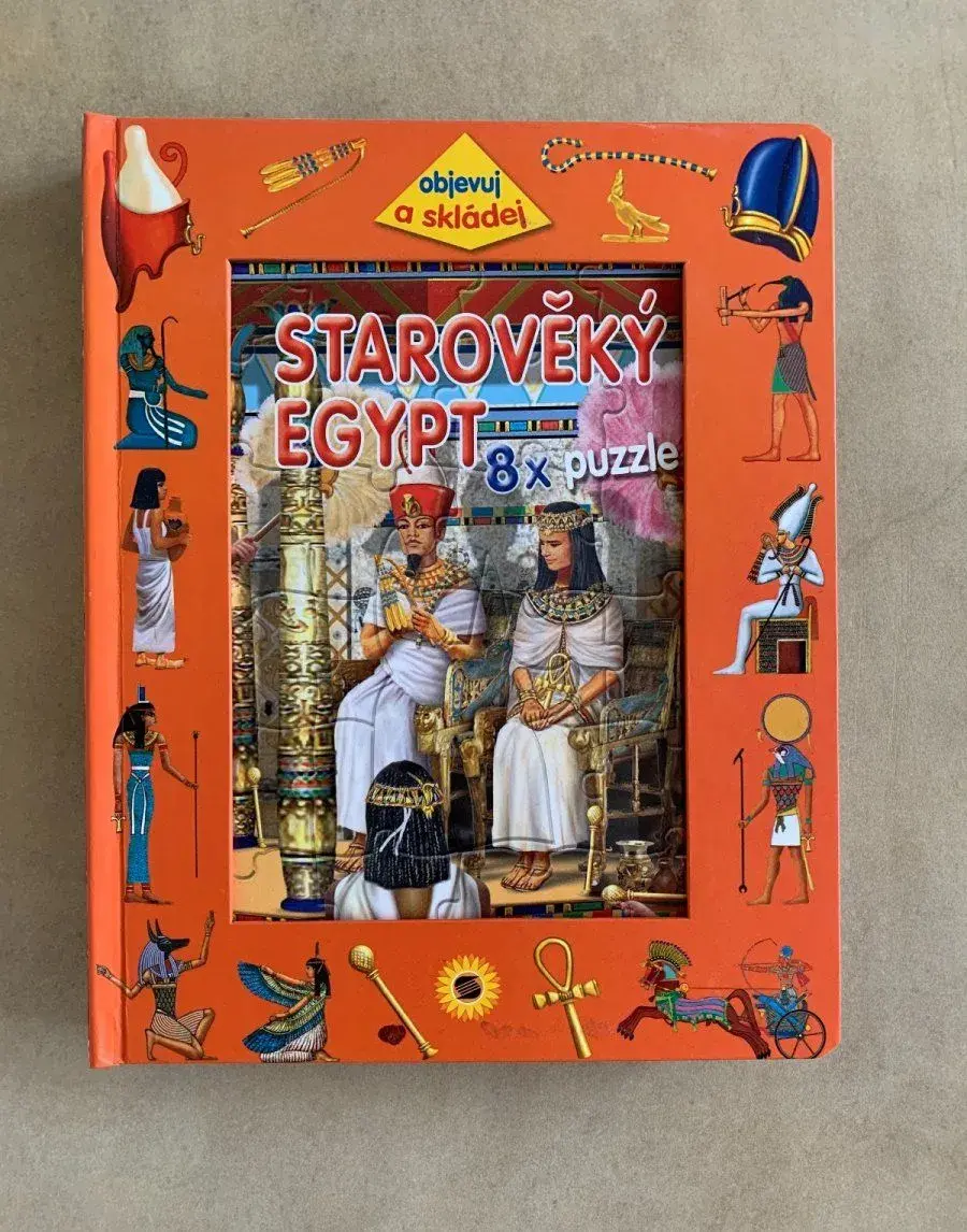 Kniha Starověký Egypt 8x puzzle