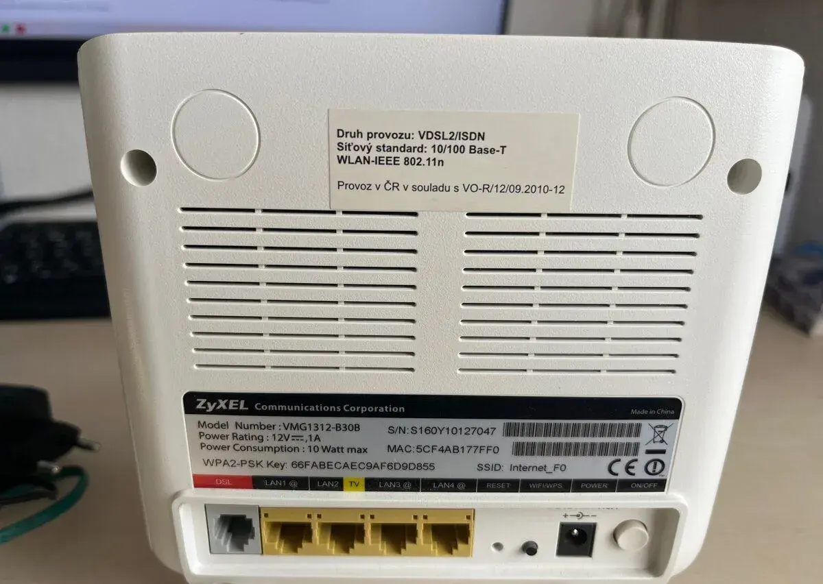 modem Zyxel VMG1312 od O2