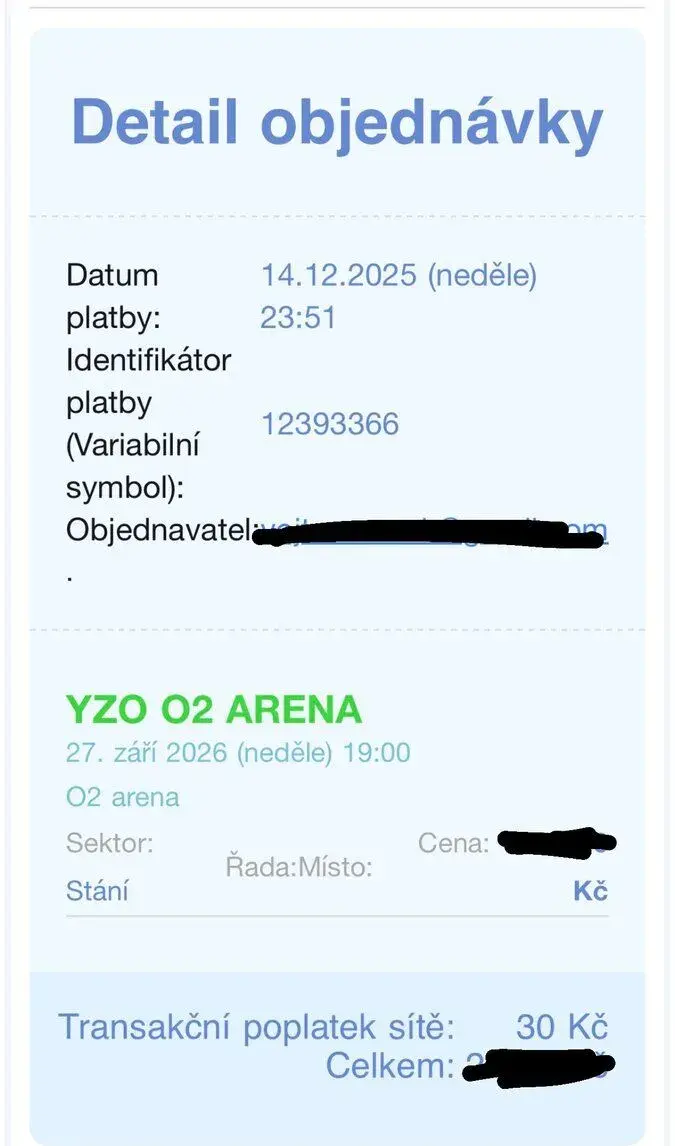 3x lístek Yzomandias O2 27.9.