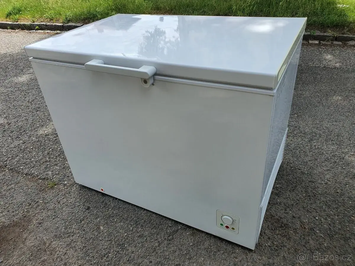 zánovní VELKÝ pultový mrazák – truhla 303ltr dovoz