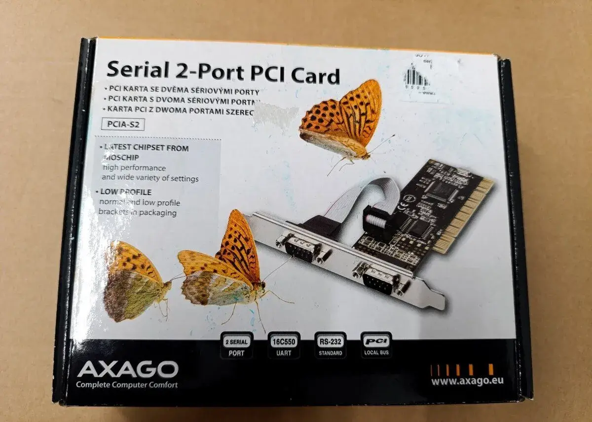 PCI karta 2x serial port, Nová