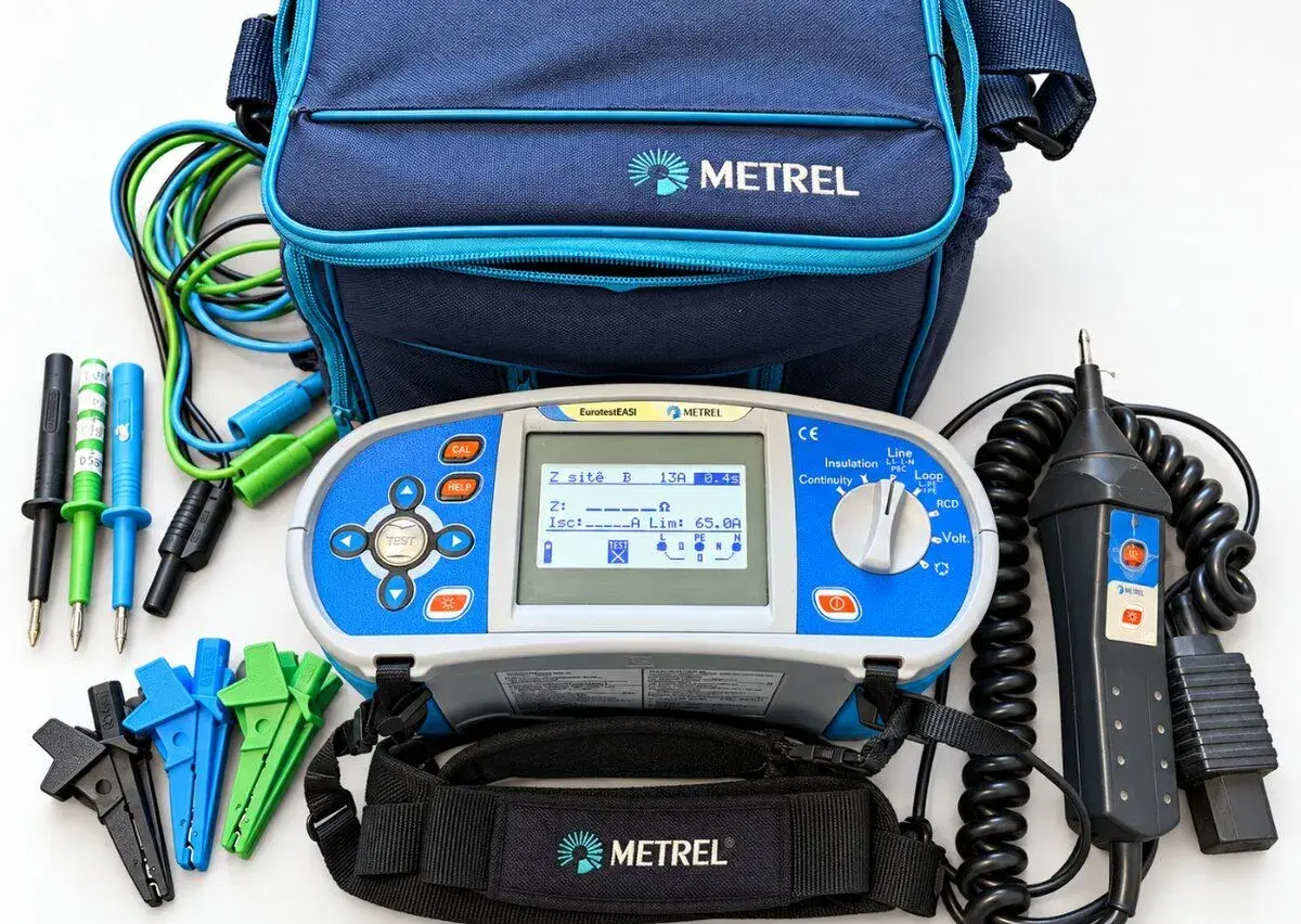 Metrel EurotestEASI–revizní měřicí přístroj +Tip Commander