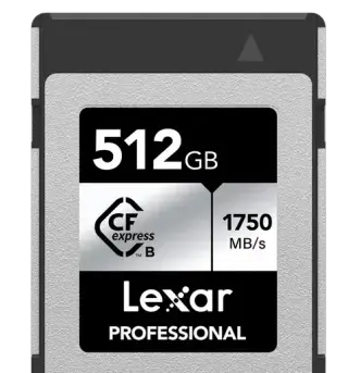 Lexar Pro Silver CFexpress B 512GB R1750MB / W1300