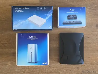 O2 5G box, OnePlay set top box, VDSL modem